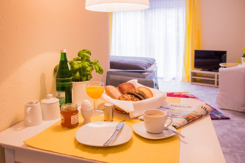 Beispiel Frühstück Apartment Citrin - Pension-Wildau