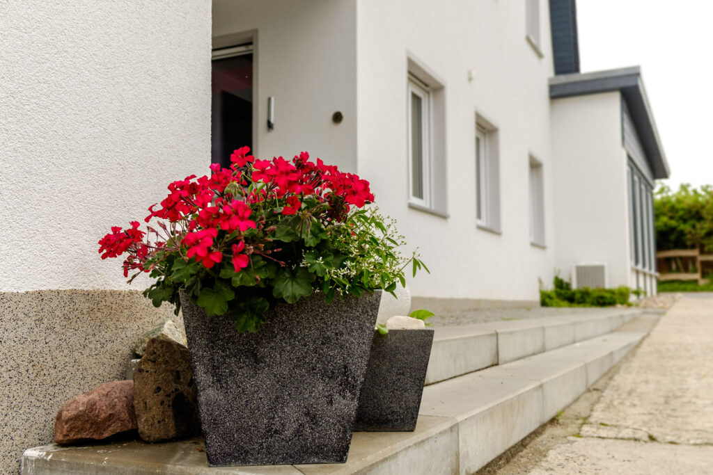 Eingang zur Pension Wildau