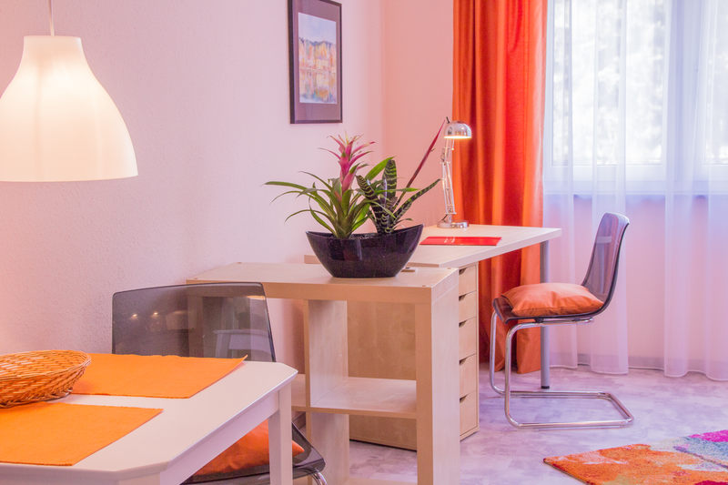 Arbeitsbereich Apartment Bernstein - Pension-Wildau