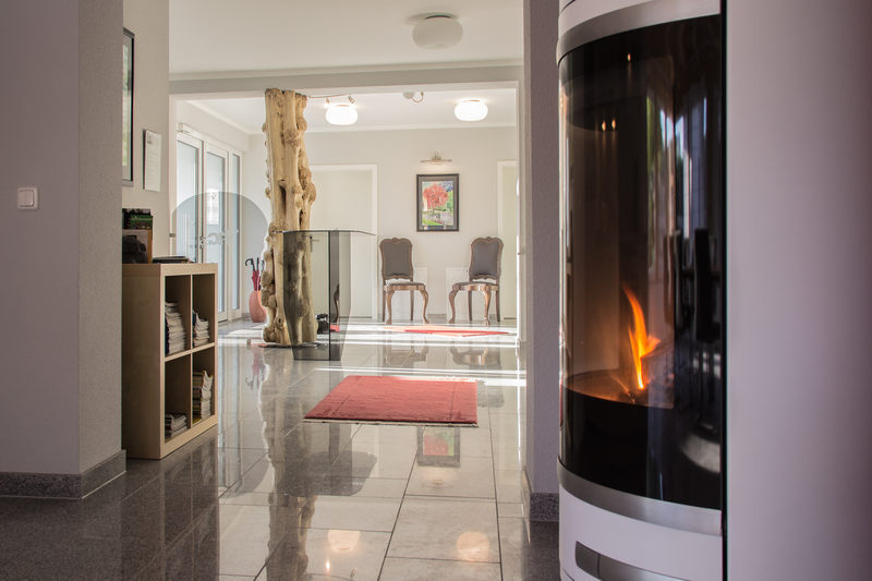 Blick in den Hausflur der Pension Wildau